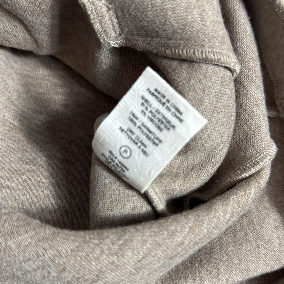 Avec Les Filles Relaxed Zip Front Shacket Jacket Oatmeal Tan Felted-L - Picture 5 of 6